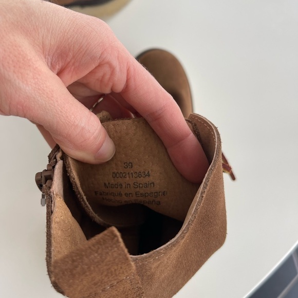 Free People Dylan Lace Up Leather Heeled Boots - 8.5 - Picture 10 of 10